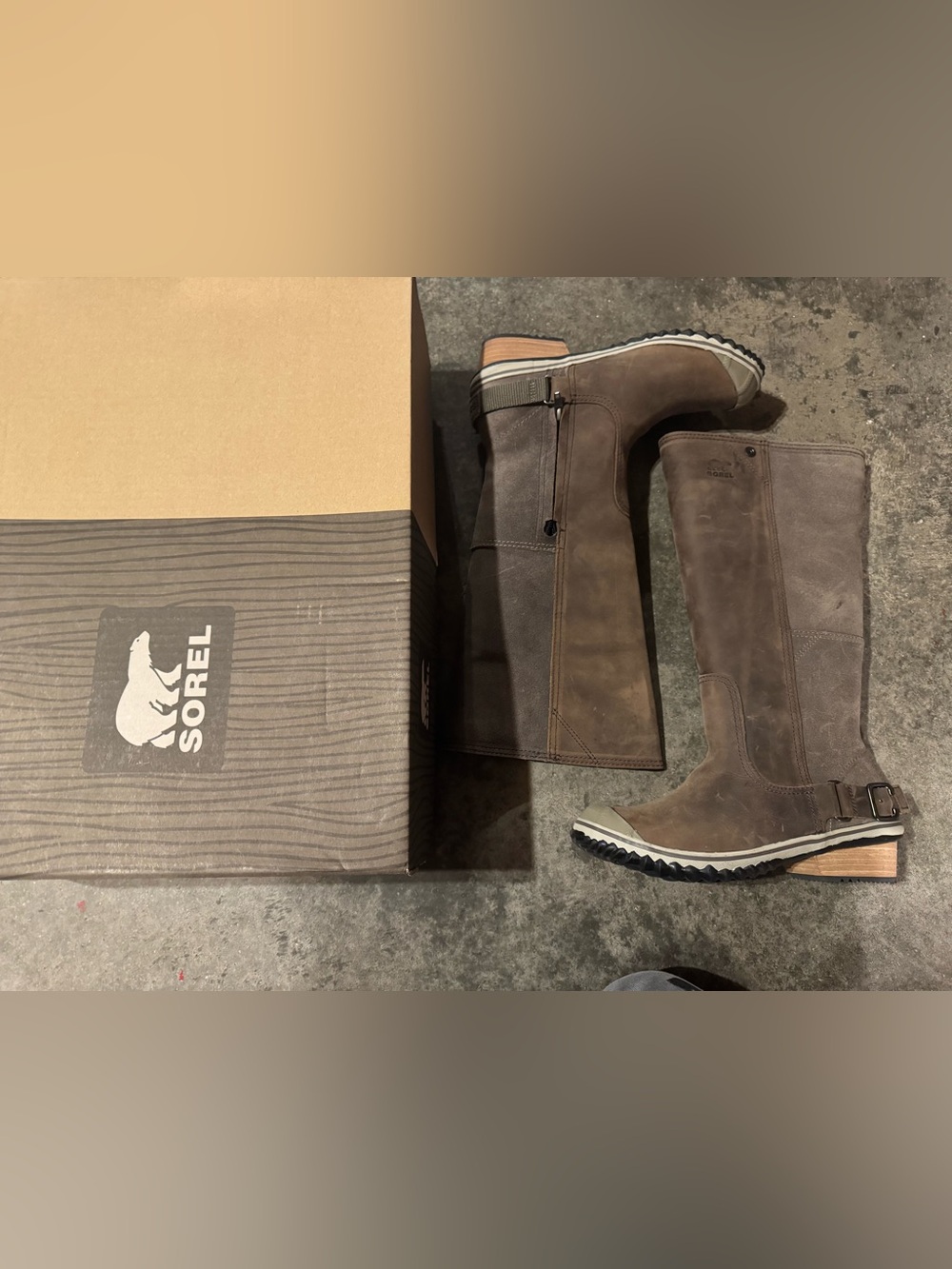Sorel Slimboot Women's Tall Boots in Pebble Silver Sage